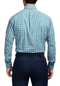 Long Sleeve All Over Stretch Regular Fit Button Down Shirt