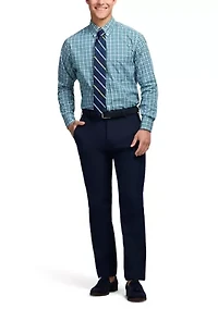 Long Sleeve All Over Stretch Regular Fit Button Down Shirt