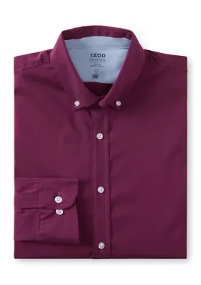Advantage Performance Slim Fit Cool Fx Button Down Shirt