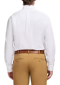 Royal Texture Regular Fit Hidden Button Down Shirt