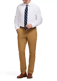 Royal Texture Regular Fit Hidden Button Down Shirt