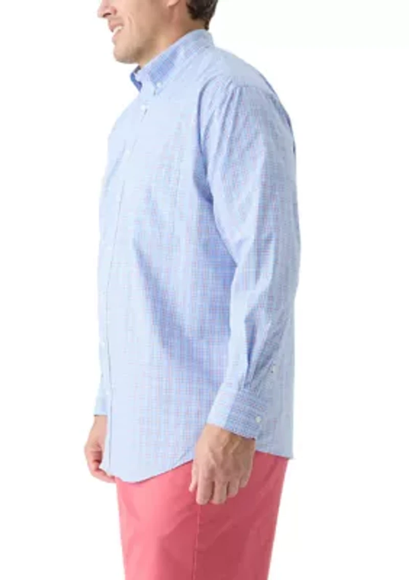 Big & Tall Long Sleeve Plaid Dress Shirt