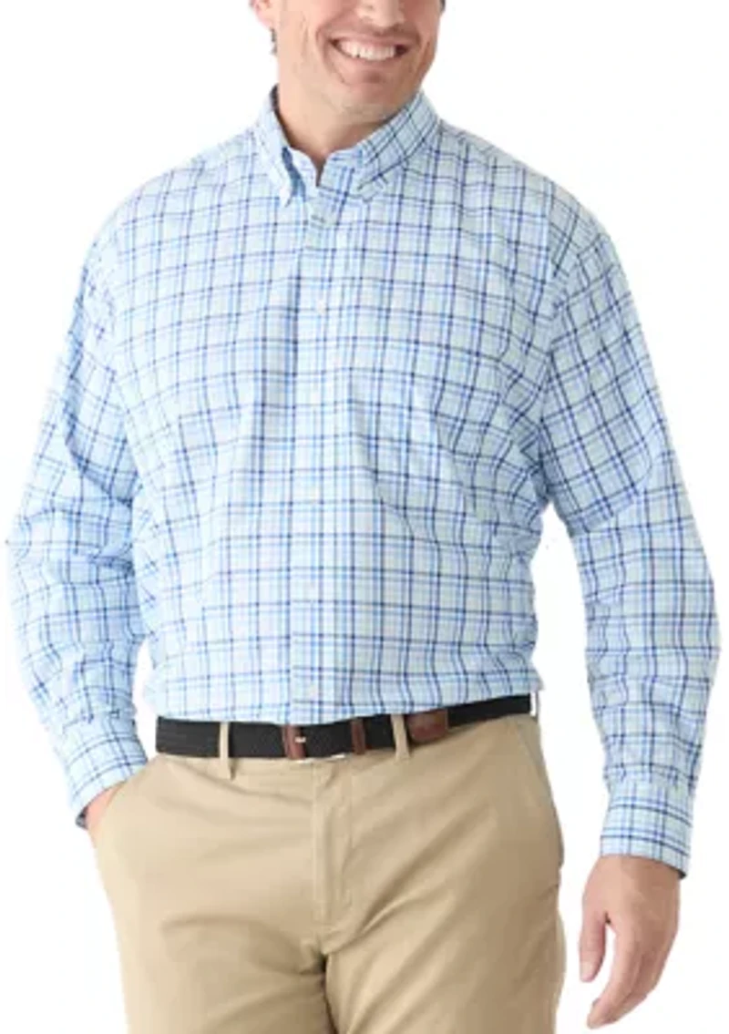 Big & Tall Button Down Fashion Stretch Shirt