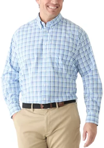Big & Tall Button Down Fashion Stretch Shirt