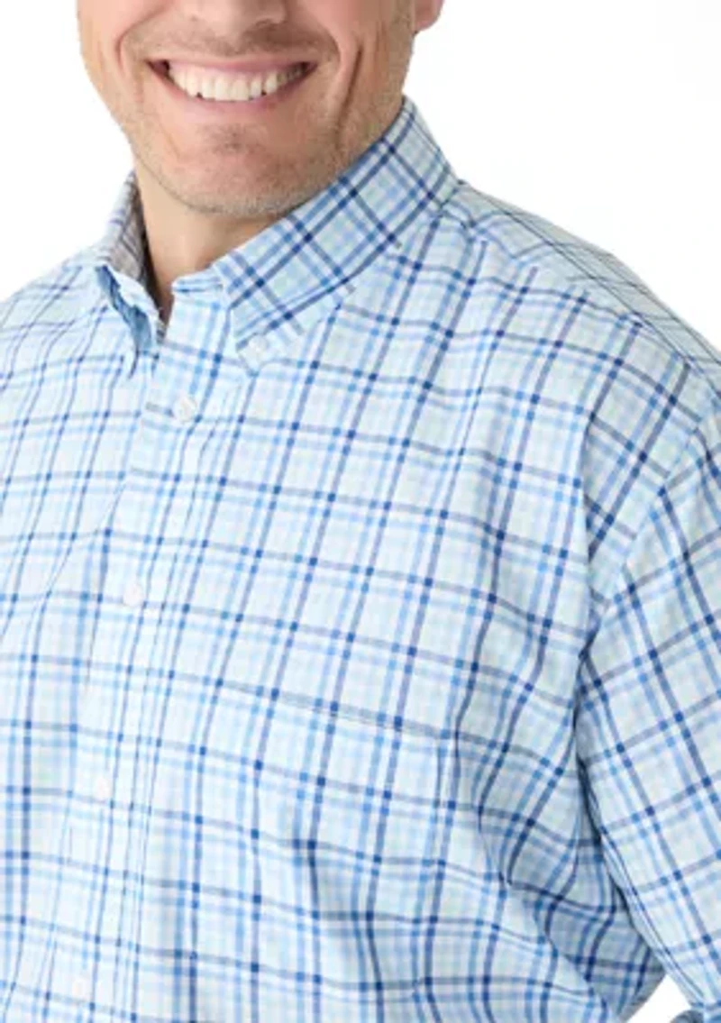 Big & Tall Button Down Fashion Stretch Shirt