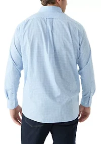 Big & Tall Long Sleeve Plaid Dress Shirt
