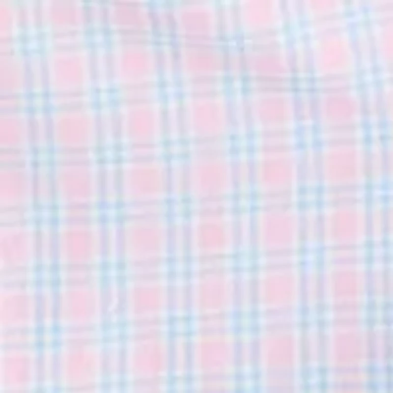 Long Sleeve Stretch Plaid Button Down Shirt