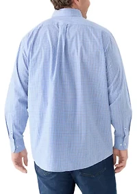 Big & Tall Allover Stretch Button Down Shirt