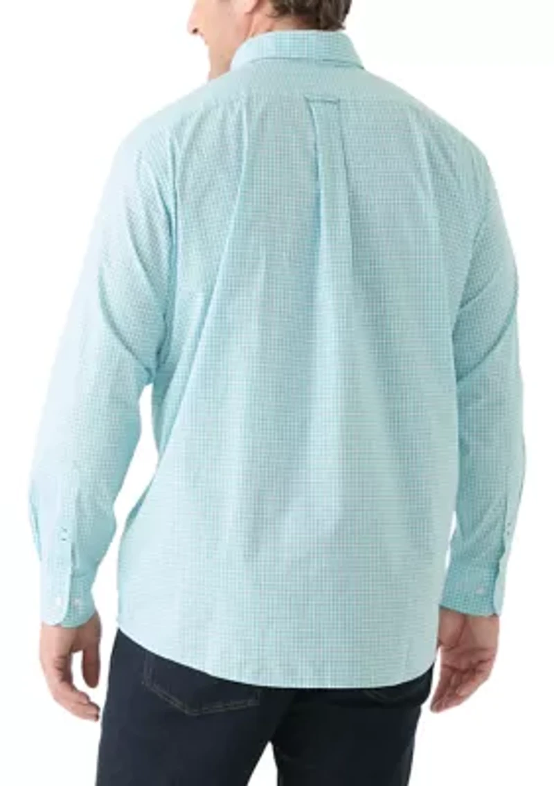 Big & Tall Allover Stretch Regular Fit Button Down​ Shirt