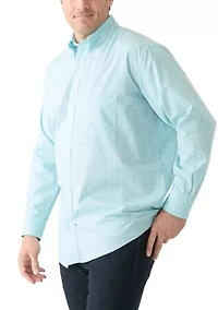 Big & Tall Allover Stretch Regular Fit Button Down​ Shirt