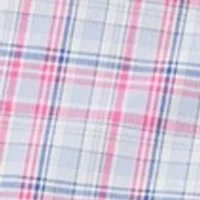 Stretch Plaid Printed Button Down Shirt