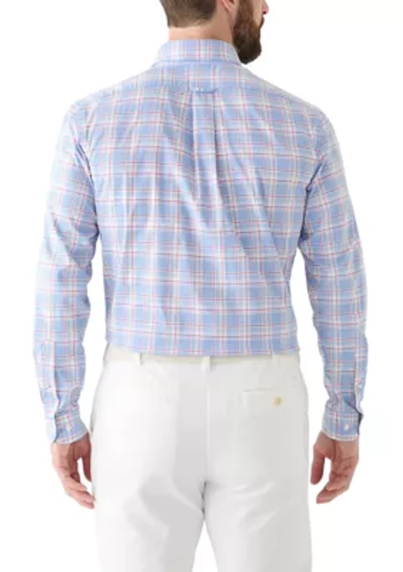 Slim Fit Long Sleeve Plaid Shirt