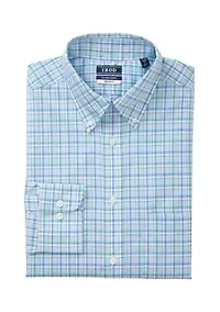 Stretch Plaid Button Down Shirt