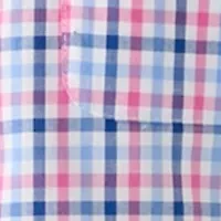 Short Sleeve Gingham Printed Shirt