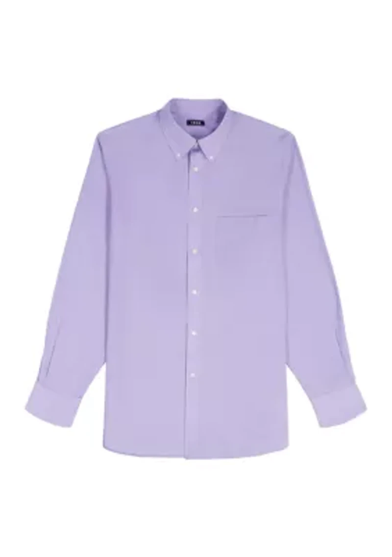 Men's All Over Stretch Button Down Dress Shirt