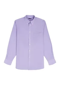 Men's All Over Stretch Button Down Dress Shirt