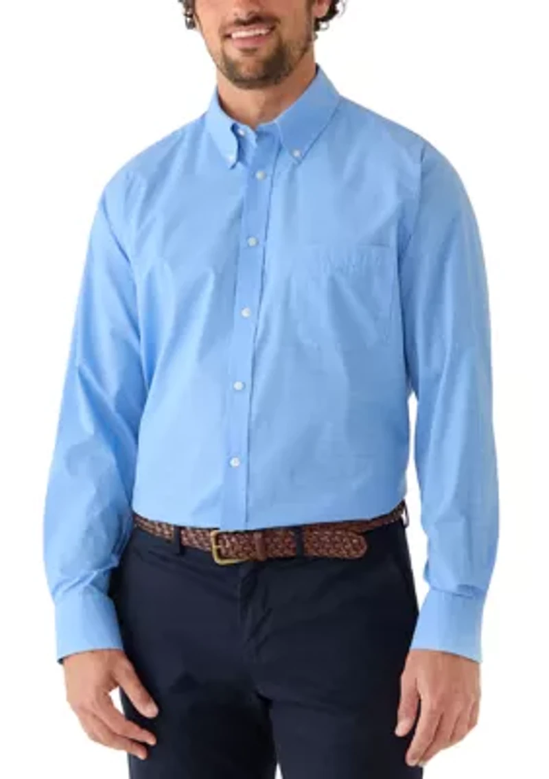 Men's All Over Stretch Button Down Dress Shirt