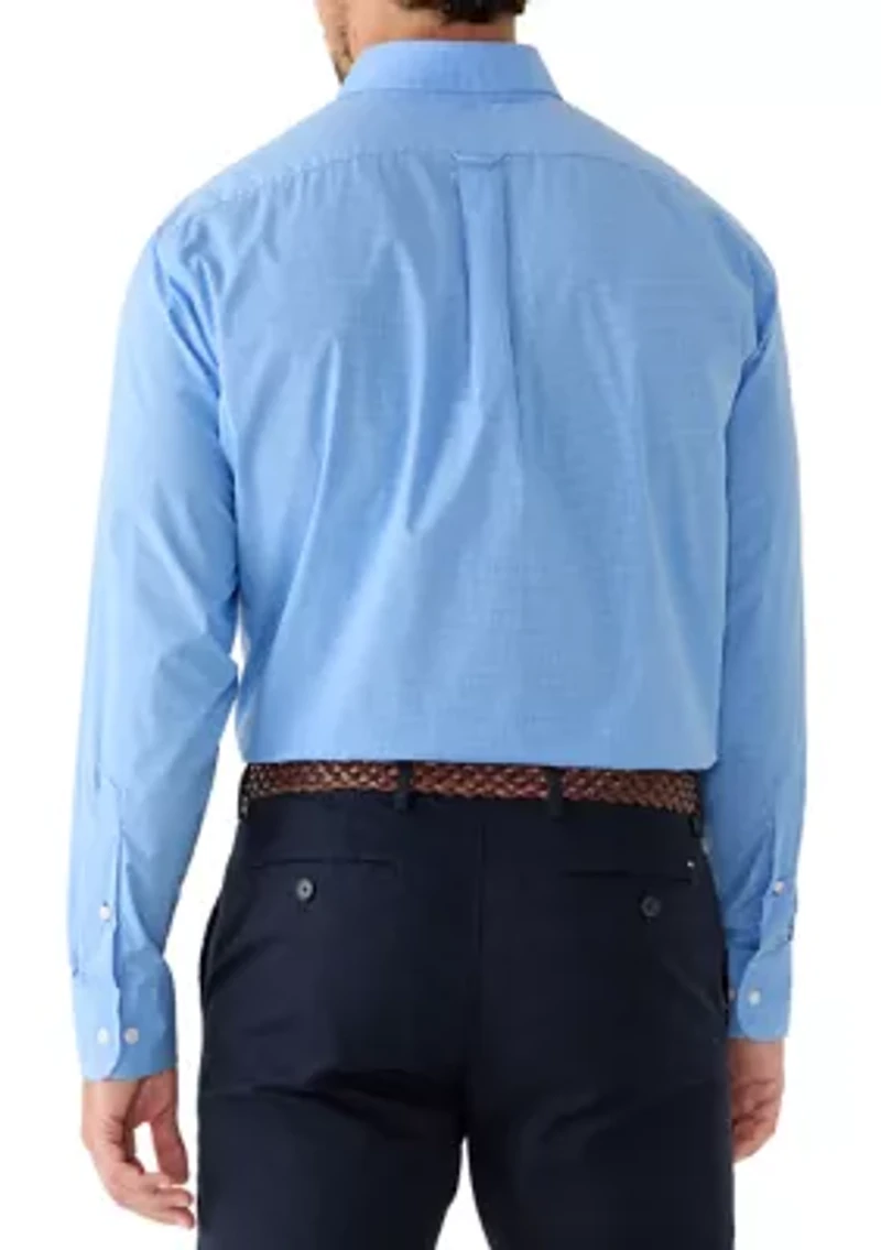 Men's All Over Stretch Button Down Dress Shirt