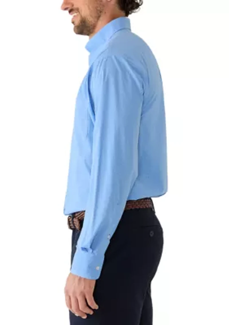 Men's All Over Stretch Button Down Dress Shirt