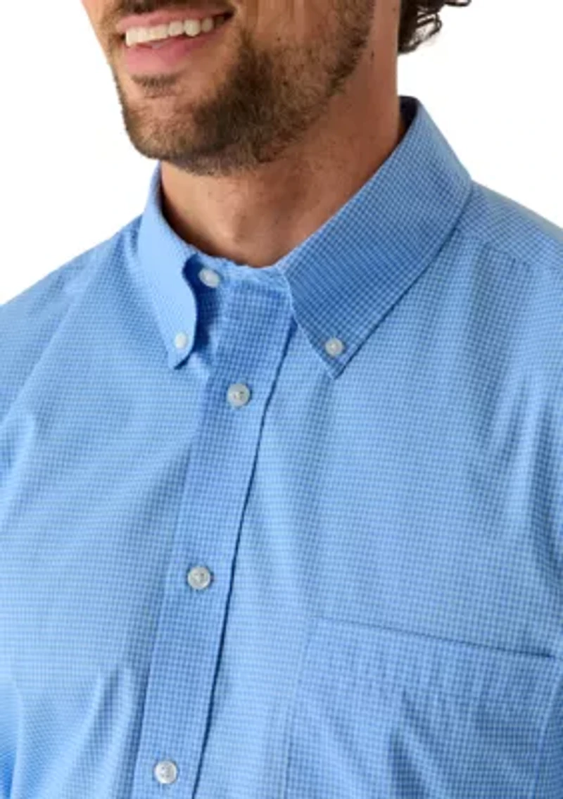 Men's All Over Stretch Button Down Dress Shirt