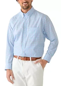 Men's All Over Stretch Button Down Dress Shirt