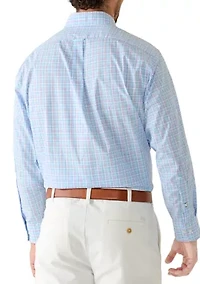 Men's All Over Stretch Button Down Dress Shirt