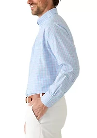 Men's All Over Stretch Button Down Dress Shirt