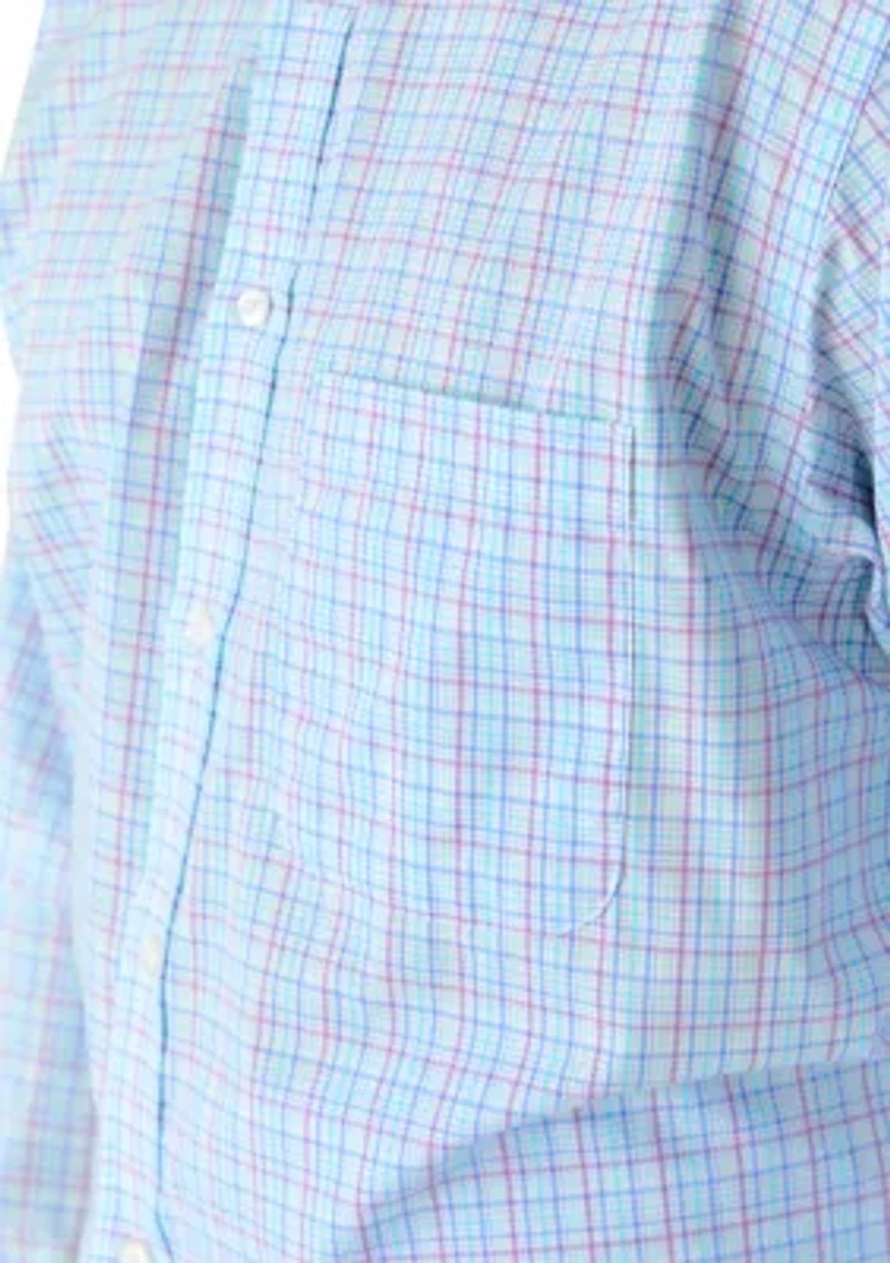 Men's All Over Stretch Button Down Dress Shirt