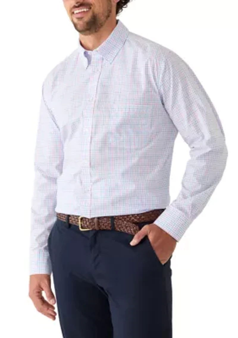 Men's All Over Stretch Regular Fit Button Down Shirt