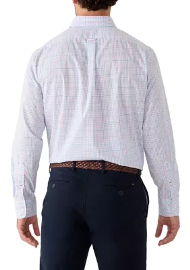 Men's All Over Stretch Regular Fit Button Down Shirt