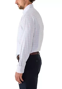 Men's All Over Stretch Regular Fit Button Down Shirt