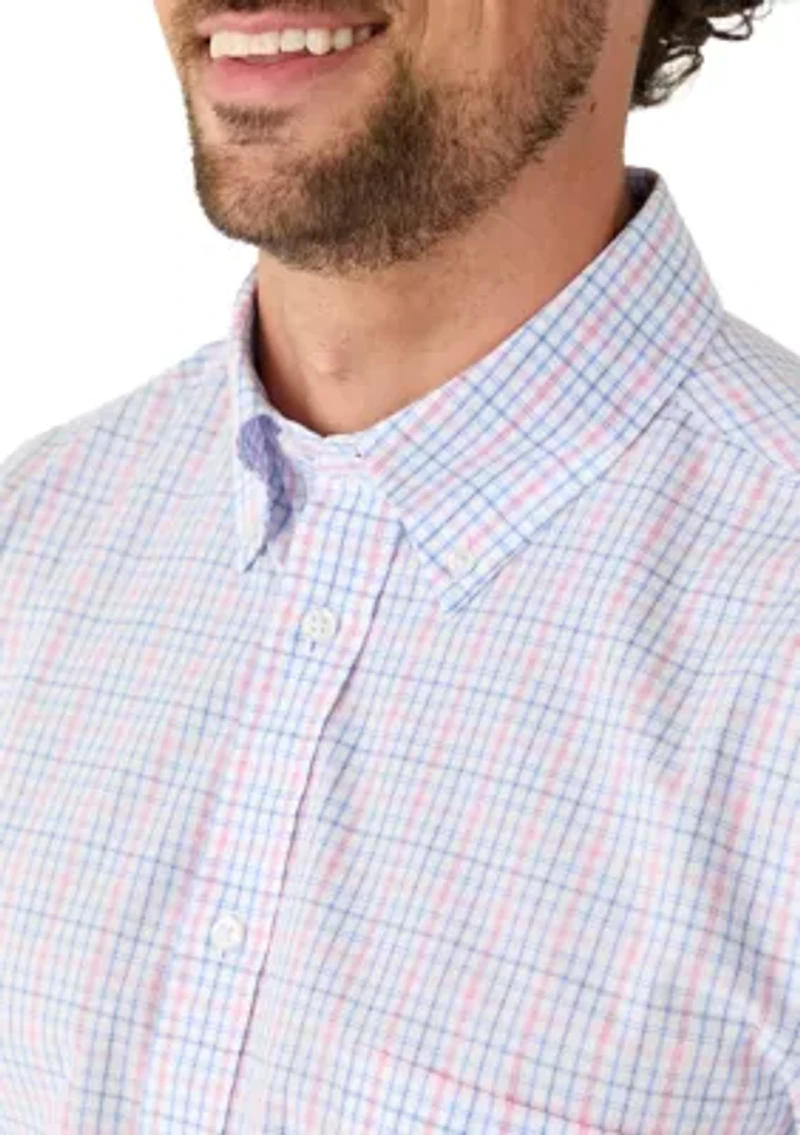 Men's All Over Stretch Regular Fit Button Down Shirt