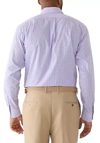 Big & Tall All Over Stretch Button Down Dress Shirt