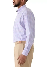 Big & Tall All Over Stretch Button Down Dress Shirt