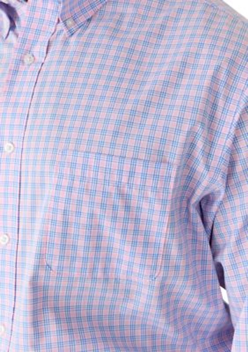 Big & Tall All Over Stretch Button Down Dress Shirt