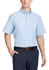 Men's All Over Stretch Short Sleeve Button Down Dress Shirt
