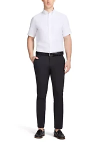Men's All Over Stretch Short Sleeve Button Down Dress Shirt