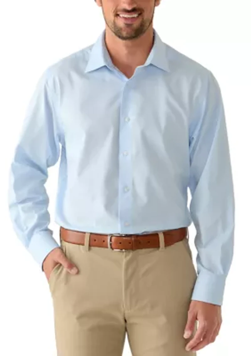 Men's Royal Texture Button Down Dress Shirt