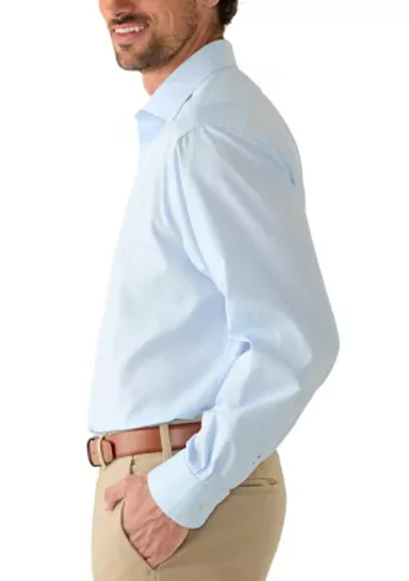 Men's Royal Texture Button Down Dress Shirt