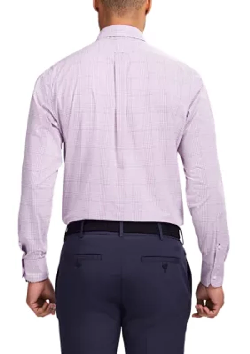 Men's All Over Stretch Regular Fit Button Down Shirt