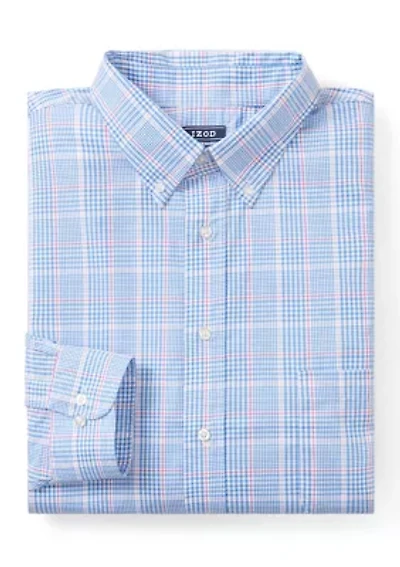 Big & Tall All Over Stretch Button Down Dress Shirt