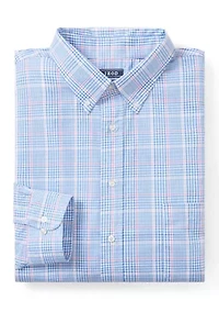 Big & Tall All Over Stretch Button Down Dress Shirt