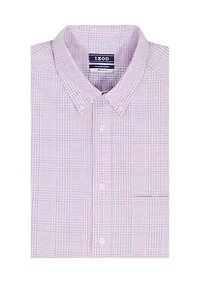 Big & Tall All Over Stretch Button Down Dress Shirt