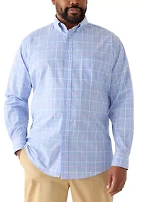 Big & Tall All Over Stretch Button Down Dress Shirt