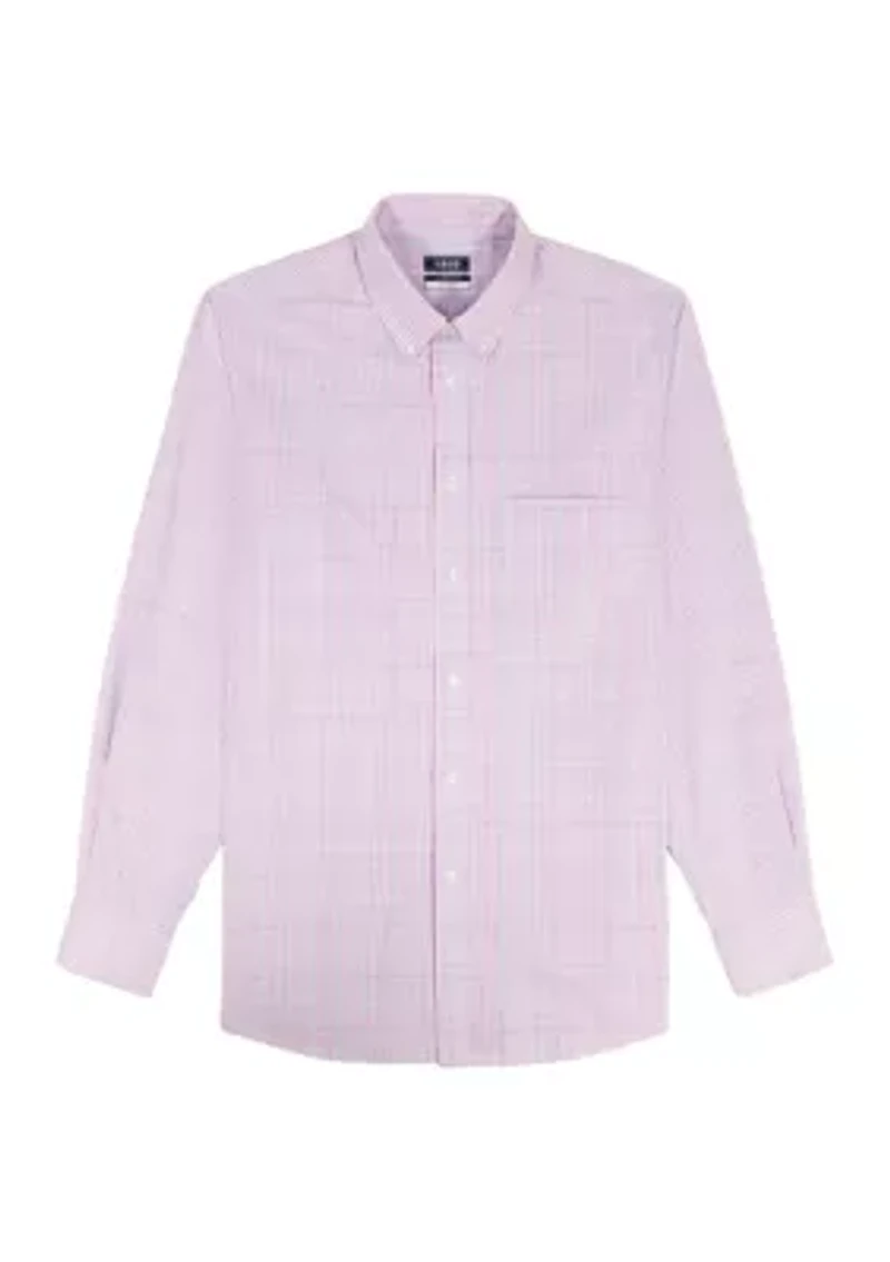 Big & Tall All Over Stretch Button Down Dress Shirt