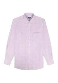 Big & Tall All Over Stretch Button Down Dress Shirt