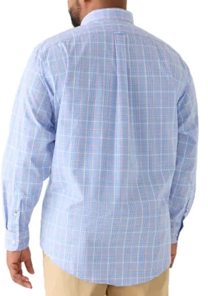 Big & Tall All Over Stretch Button Down Dress Shirt