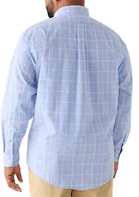Big & Tall All Over Stretch Button Down Dress Shirt