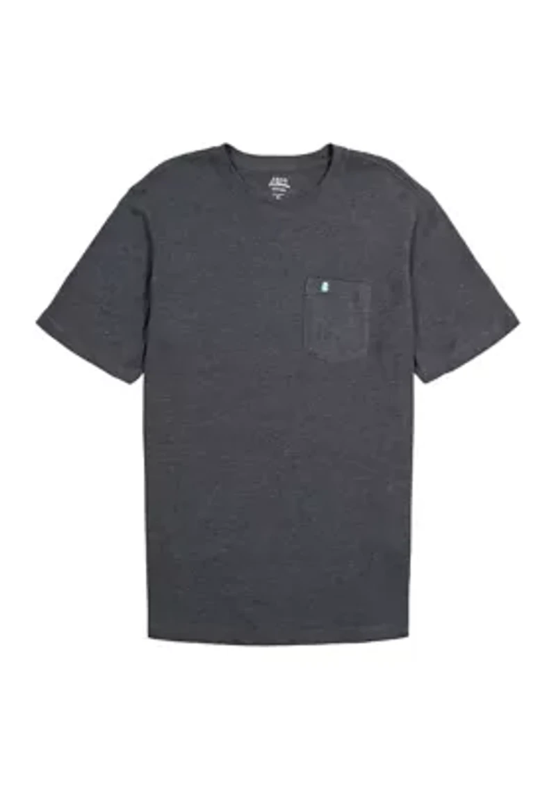 Saltwater Soft Wash Pocket Crew Neck T-Shirt