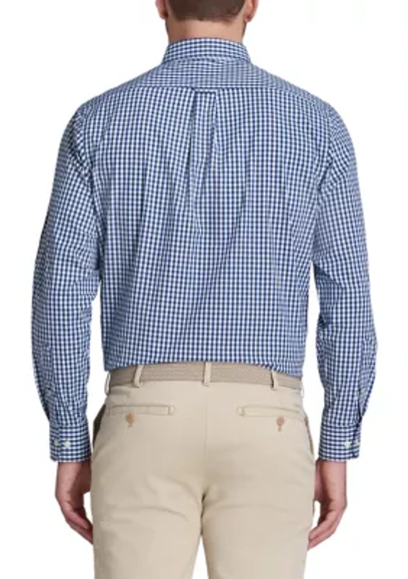 Classic Long Sleeve Woven Button Down Shirt